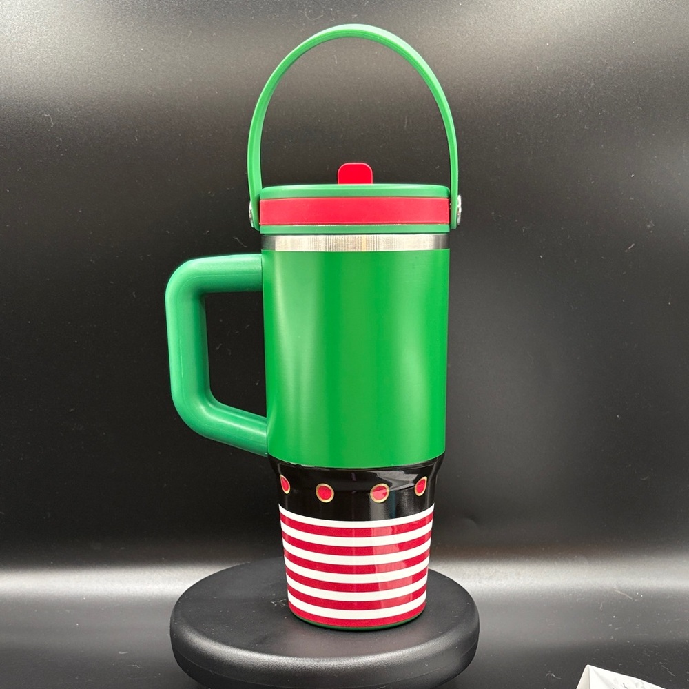 Ashland Festive Elf Tumbler - Green and Red. NWT - Picture 3 of 6